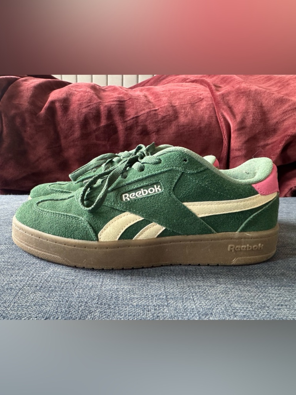 Green and Pink Reeboks - Picture 2 of 6